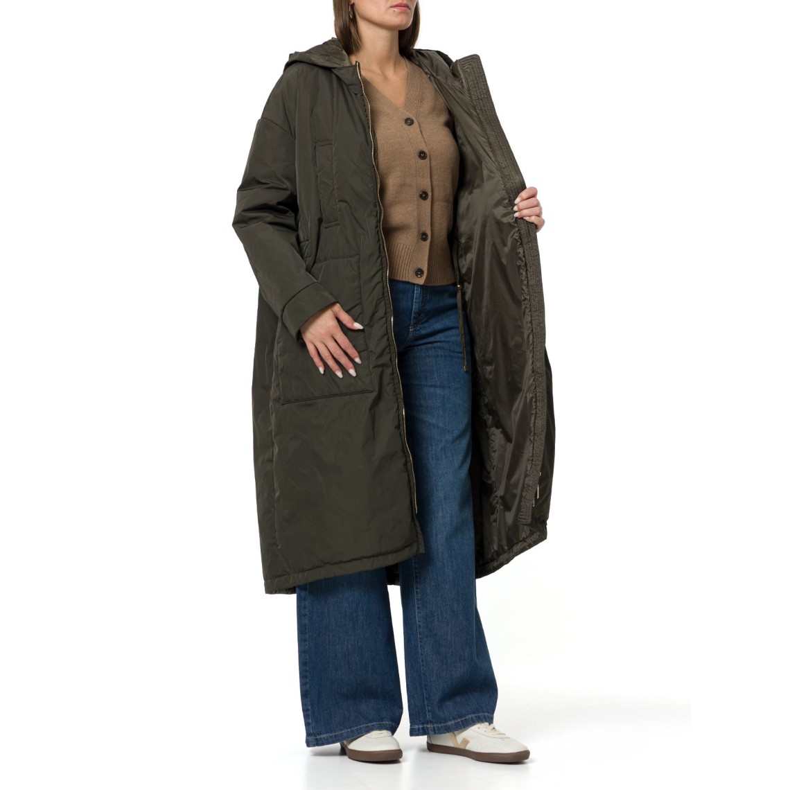 Parka imbottito reversibile lungo in radzmir e tela antigoccia Mtcbosco Max Mara The Cube