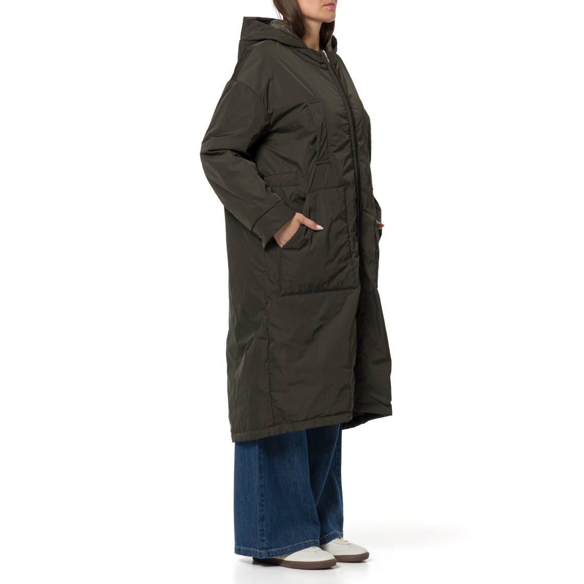 Parka imbottito reversibile lungo in radzmir e tela antigoccia Mtcbosco Max Mara The Cube