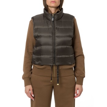 Gilet imbottito crop in tela antigoccia Mtcfavilla Max...
