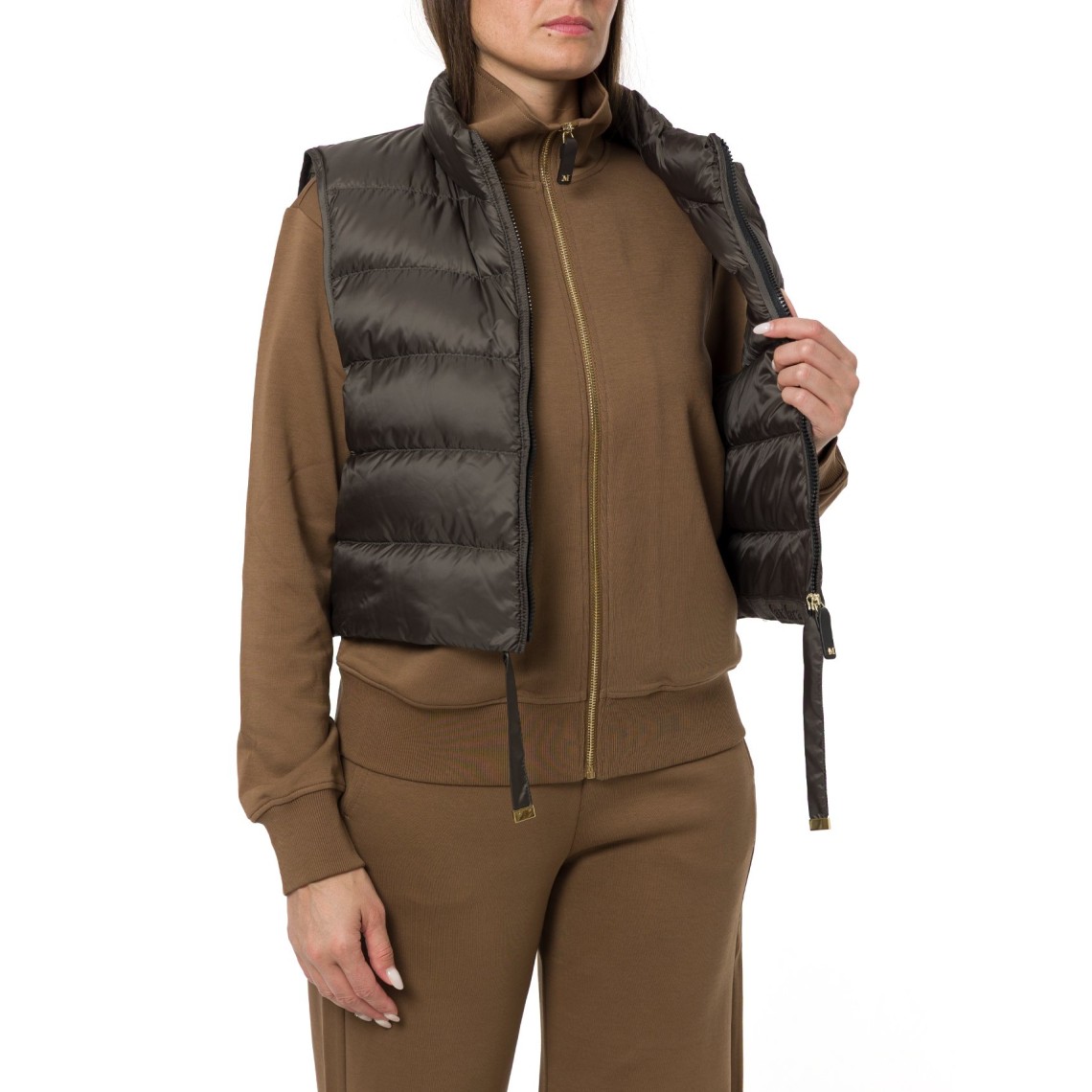 Gilet imbottito crop in tela antigoccia Mtcfavilla Max Mara The Cube