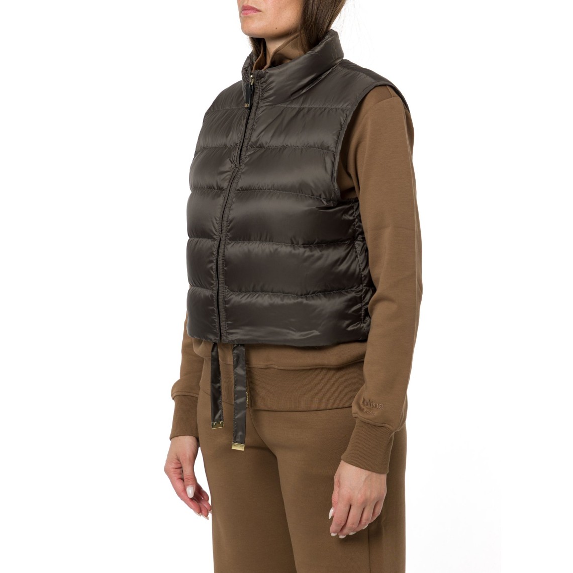 Gilet imbottito crop in tela antigoccia Mtcfavilla Max Mara The Cube