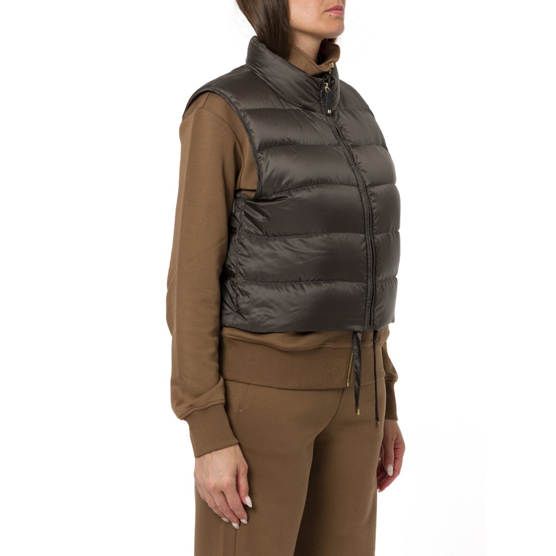 Gilet imbottito crop in tela antigoccia Mtcfavilla Max Mara The Cube