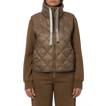 Gilet imbottito in tela antigoccia a rombi Tregic Max...