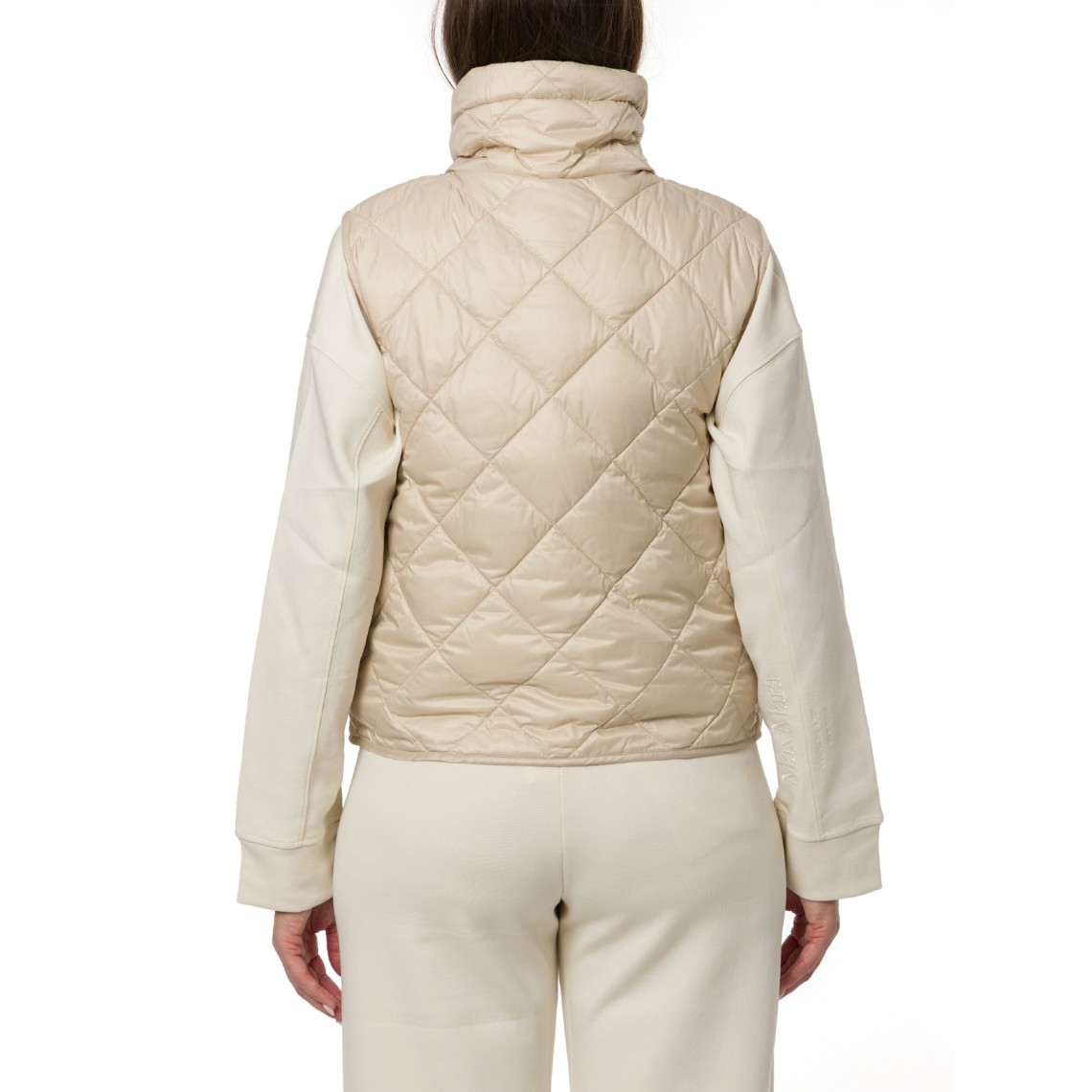 Gilet imbottito in tela antigoccia a rombi Tregic Max Mara The Cube