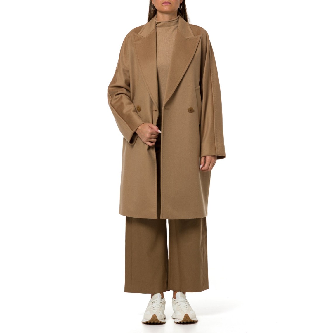 Cappotto doppiopetto in drap di lana Mstmastro Max Mara Studio