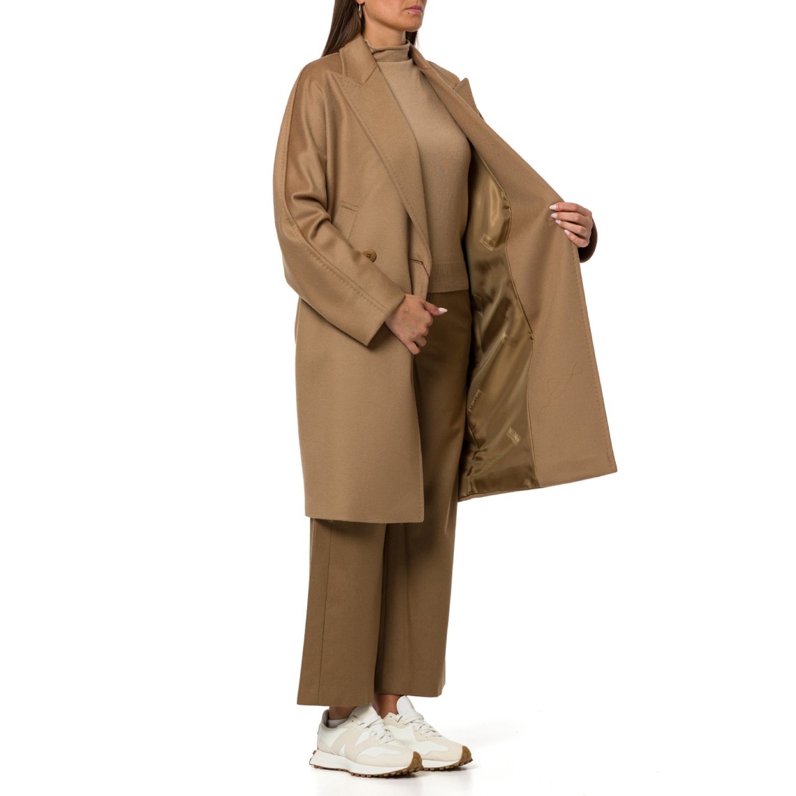 Cappotto doppiopetto in drap di lana Mstmastro Max Mara Studio
