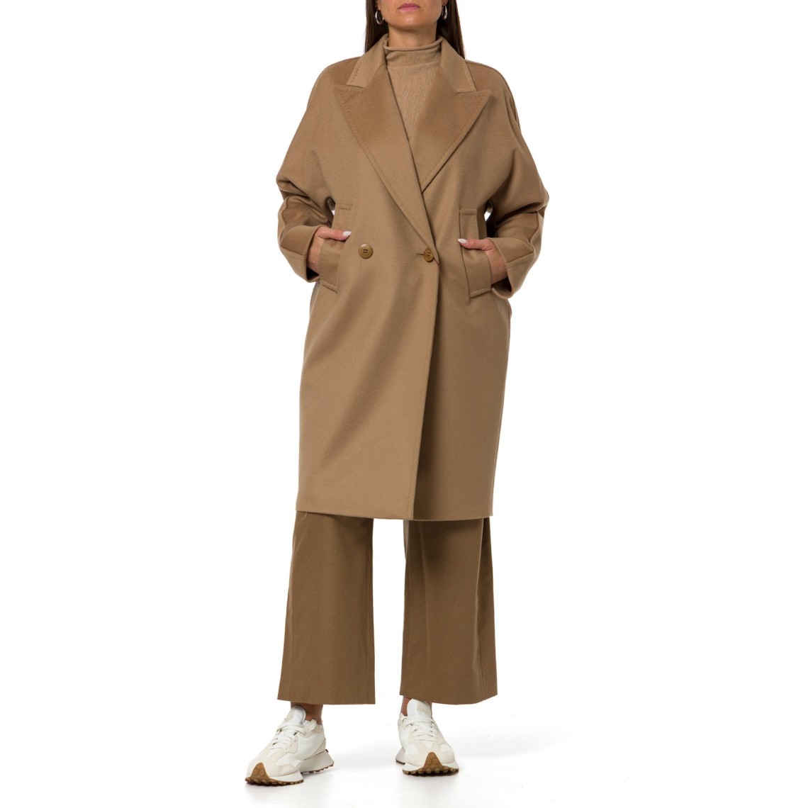 Cappotto doppiopetto in drap di lana Mstmastro Max Mara Studio