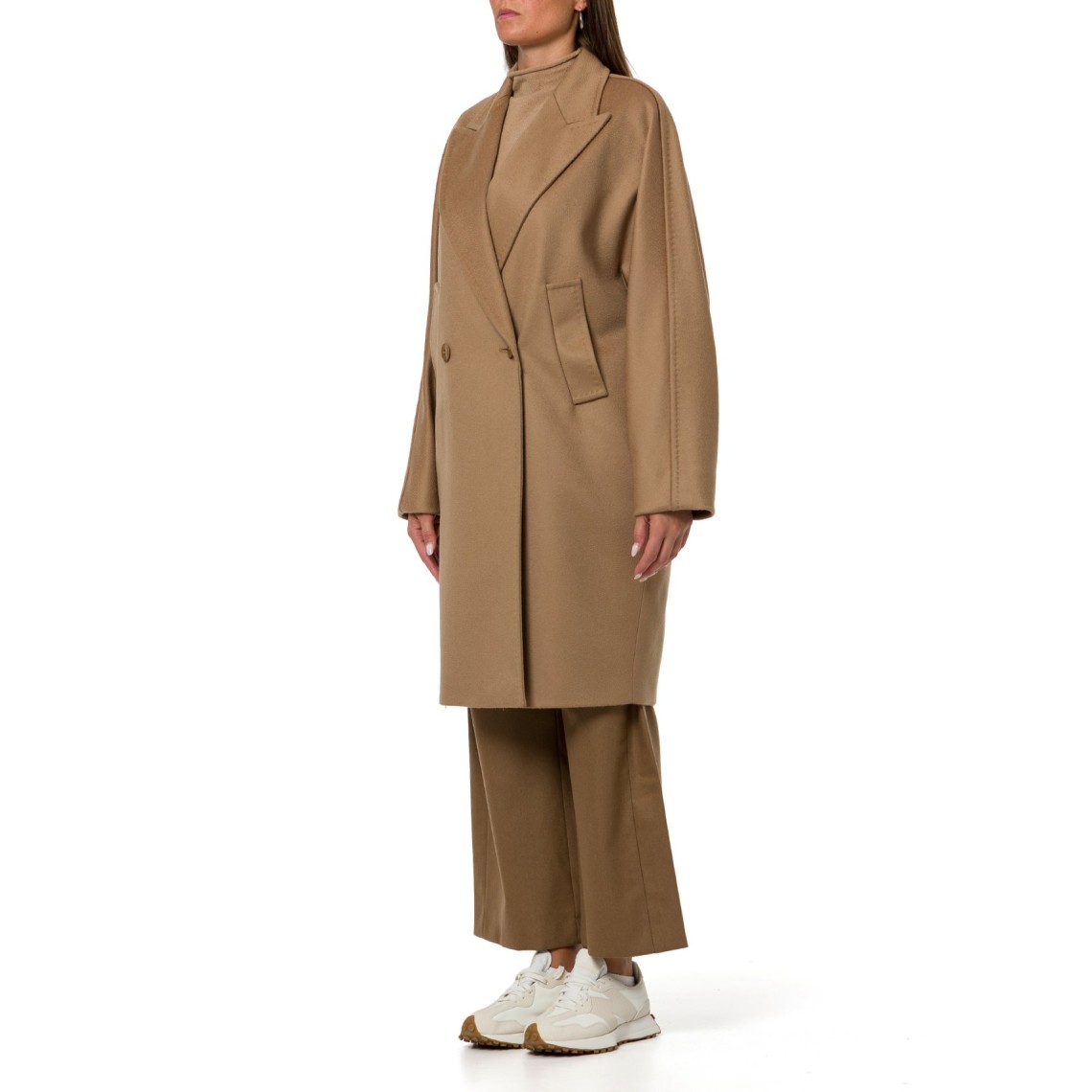 Cappotto doppiopetto in drap di lana Mstmastro Max Mara Studio