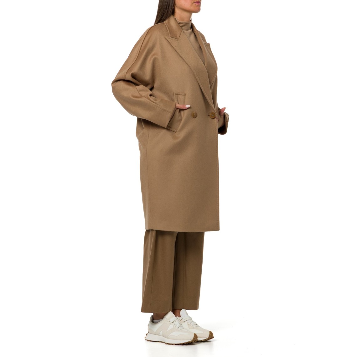 Cappotto doppiopetto in drap di lana Mstmastro Max Mara Studio