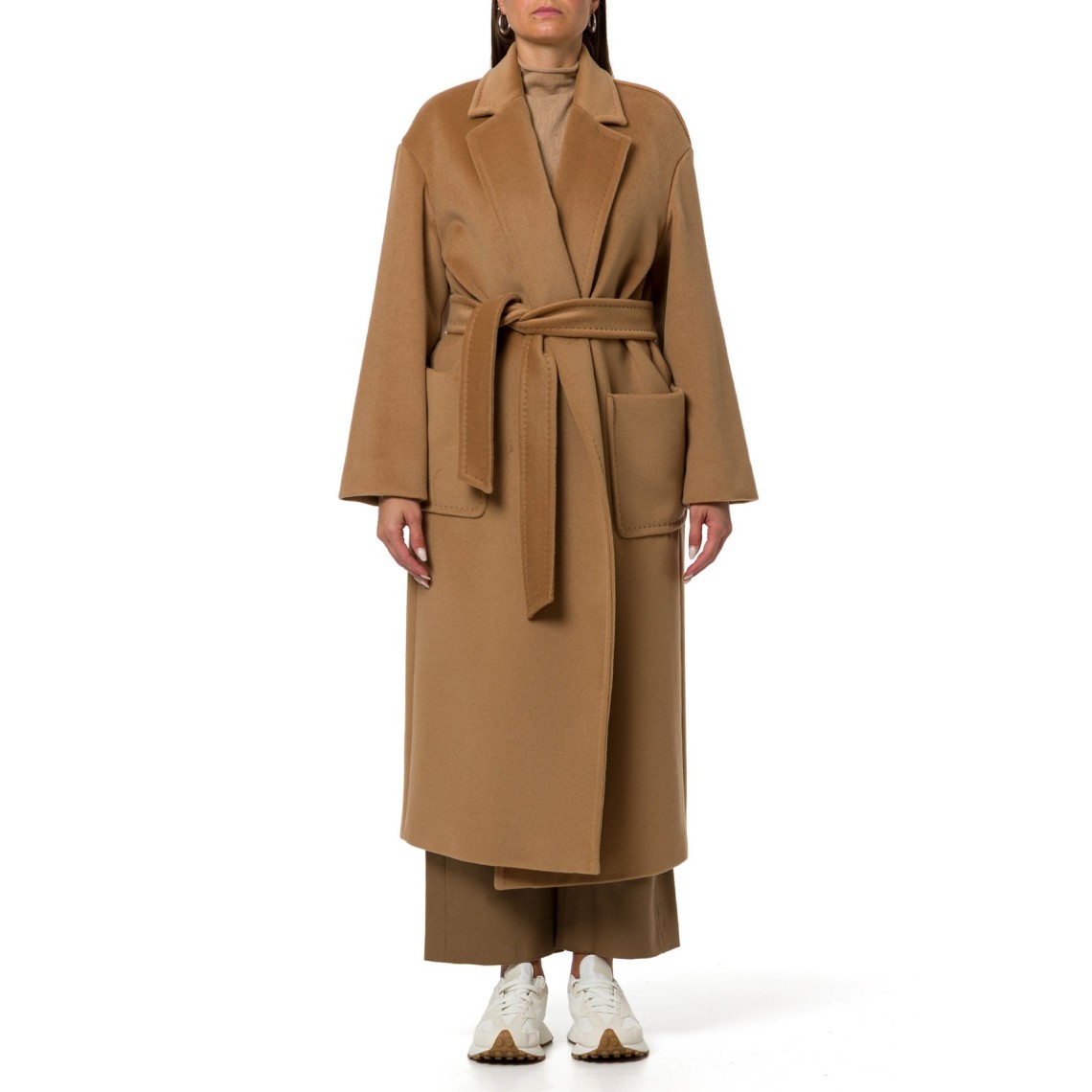 Cappotto lungo in beaver di lana Mstgiambo Max Mara Studio