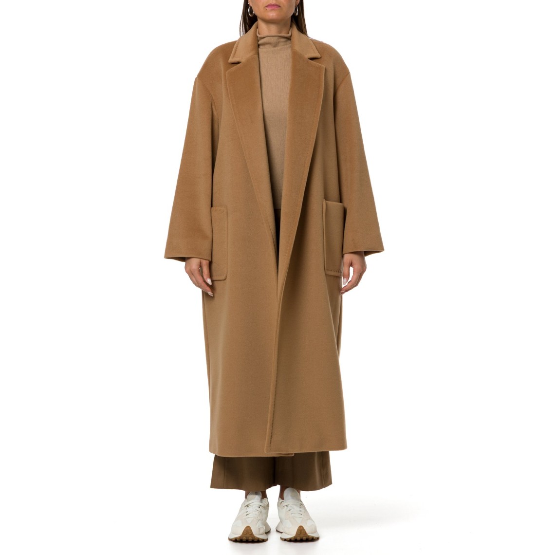 Cappotto lungo in beaver di lana Mstgiambo Max Mara Studio