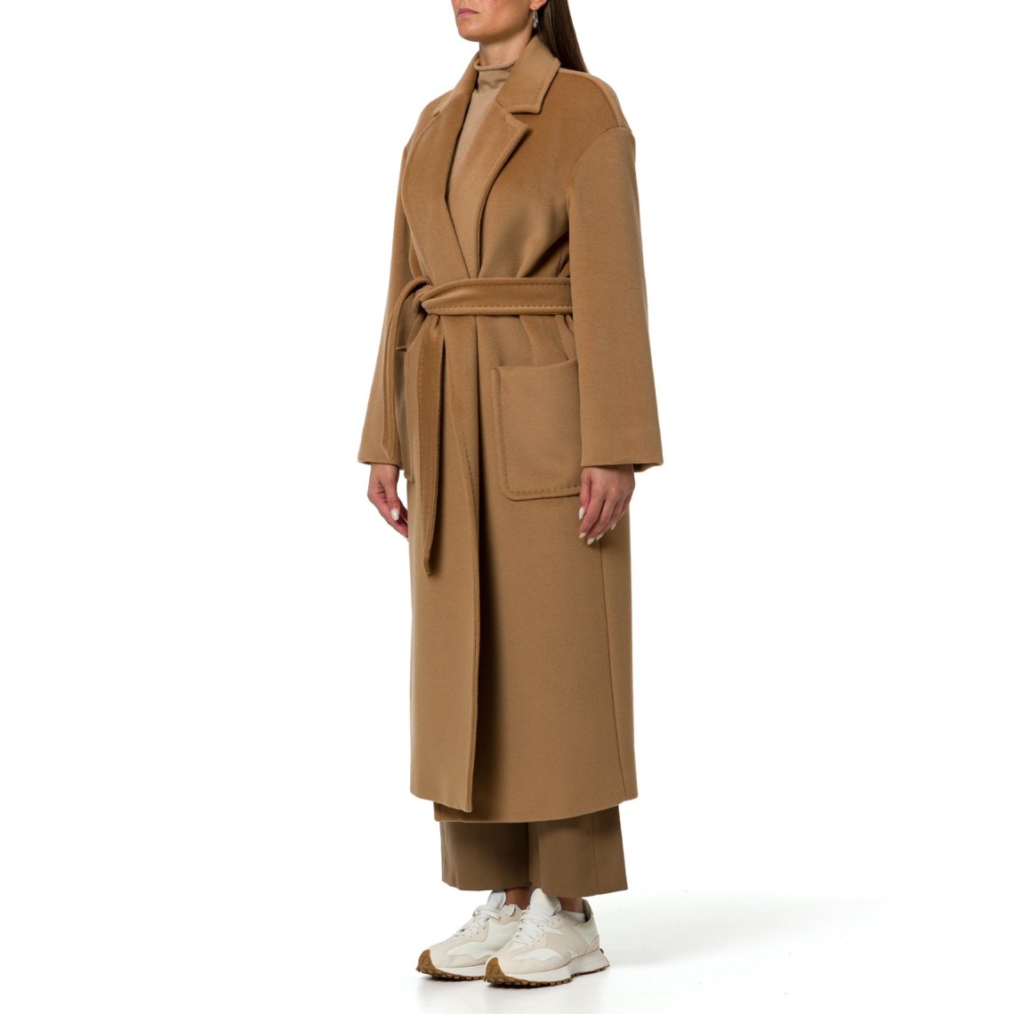 Cappotto lungo in beaver di lana Mstgiambo Max Mara Studio