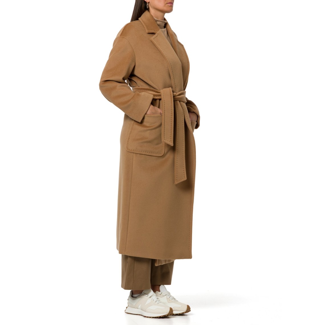Cappotto lungo in beaver di lana Mstgiambo Max Mara Studio