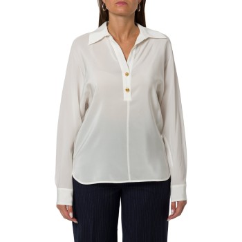 Camicia polo in crêpe de Chine Mstaia Max Mara Studio