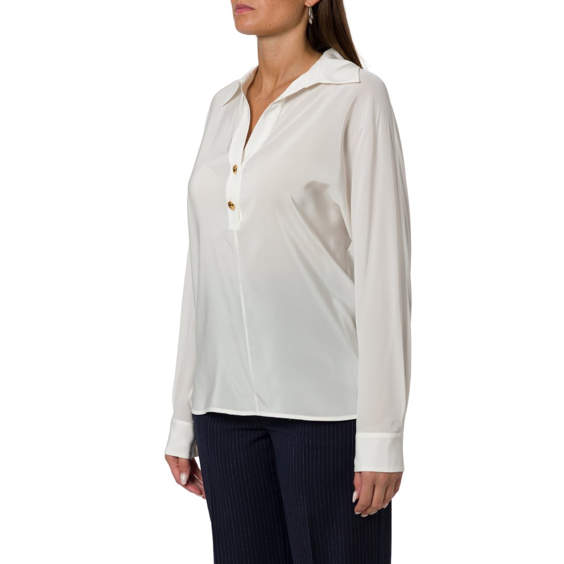 Camicia polo in crêpe de Chine Mstaia Max Mara Studio