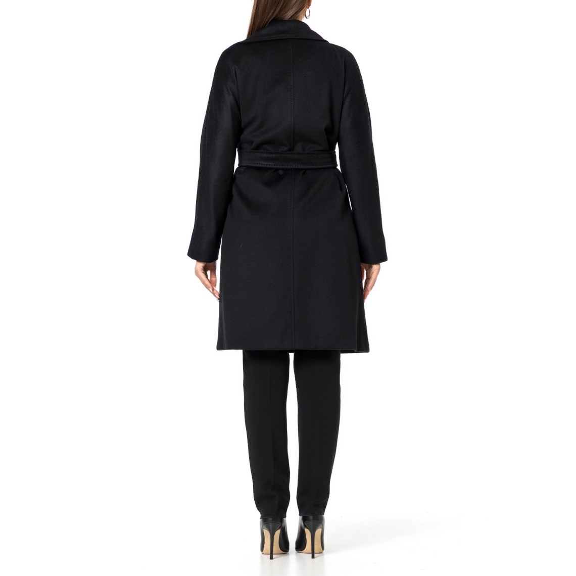Cappotto a vestaglia in drap di lana Mstdravenna Max Mara Studio