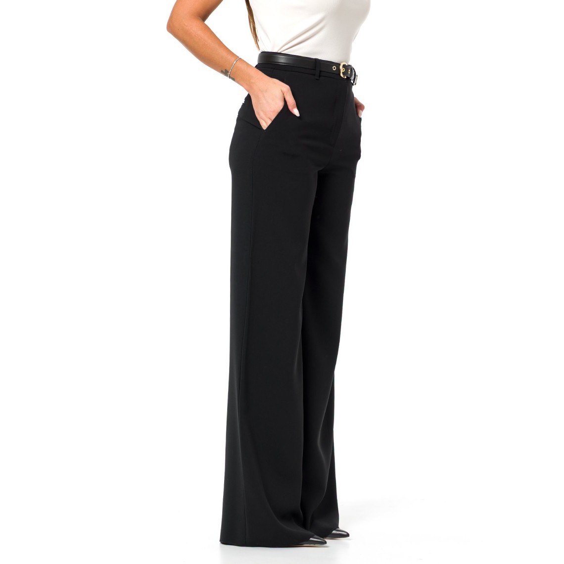 Pantalone ampio in cady Mstamico Max Mara Studio