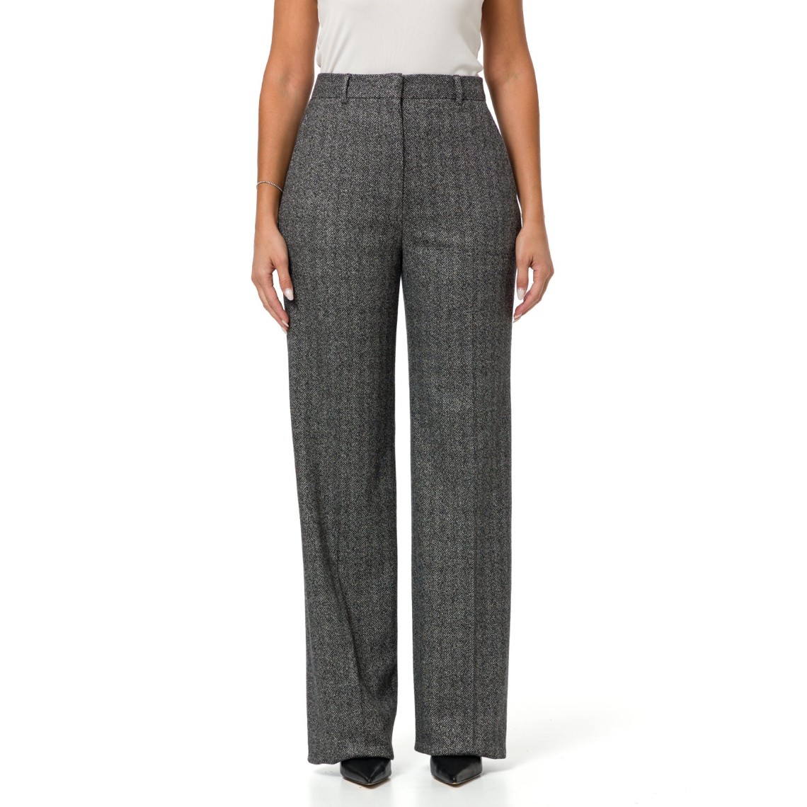 Pantalone flare in jersey jacquard Mstedicola Max Mara Studio