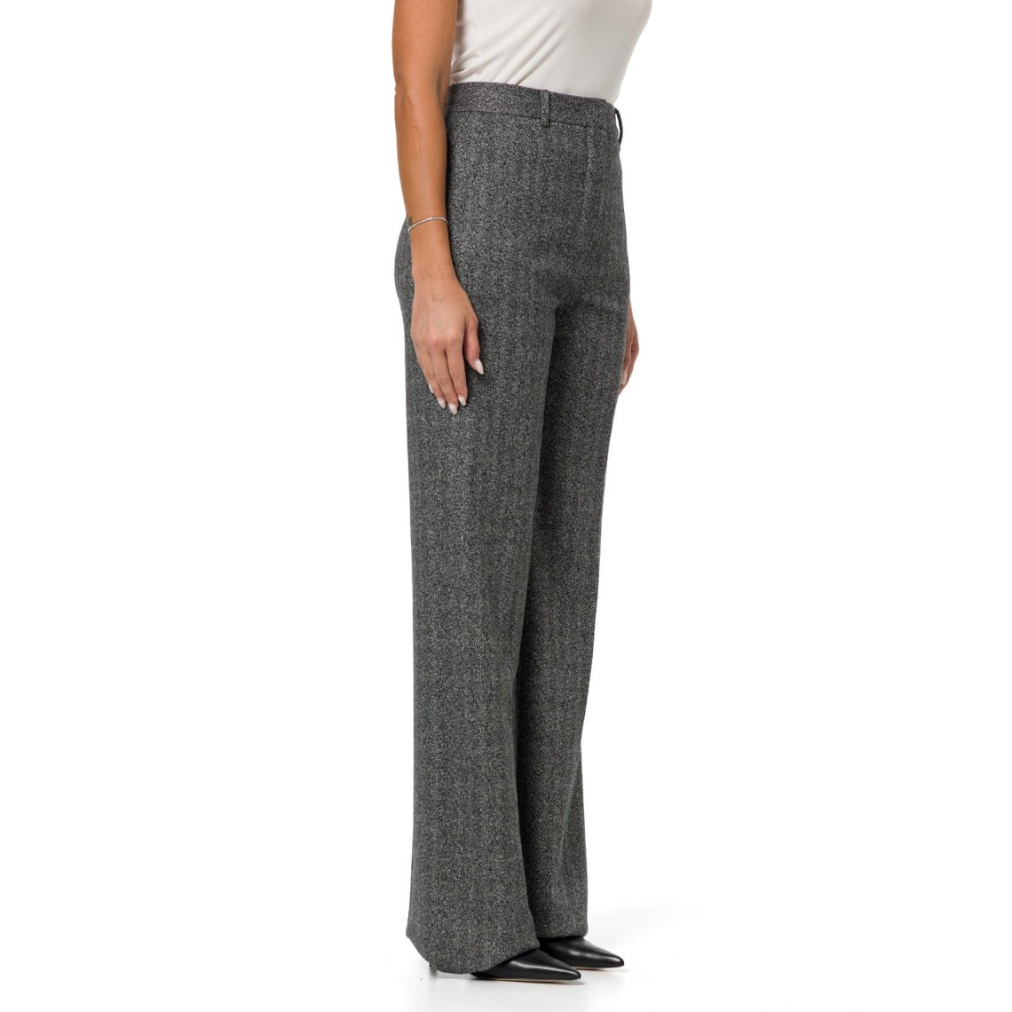 Pantalone flare in jersey jacquard Mstedicola Max Mara Studio