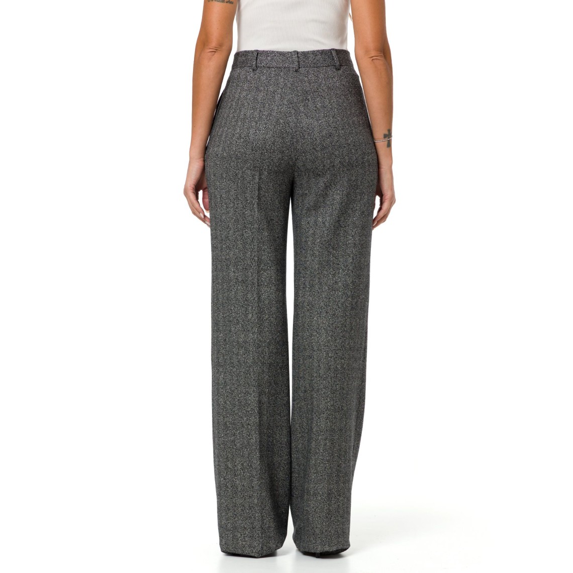 Pantalone flare in jersey jacquard Mstedicola Max Mara Studio