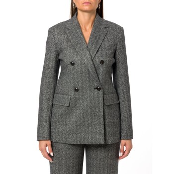 Blazer doppiopetto in jersey jacquard Mstcresta Max Mara...
