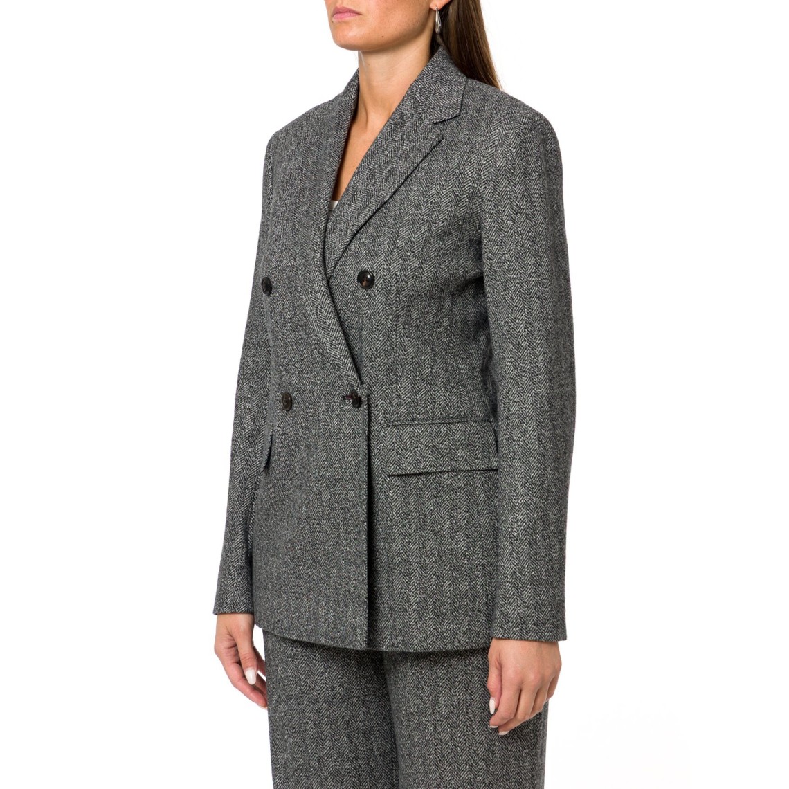 Blazer doppiopetto in jersey jacquard Mstcresta Max Mara Studio