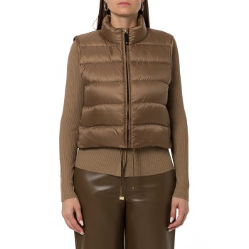 Gilet imbottito crop in tela antigoccia Mtcfavilla Max...