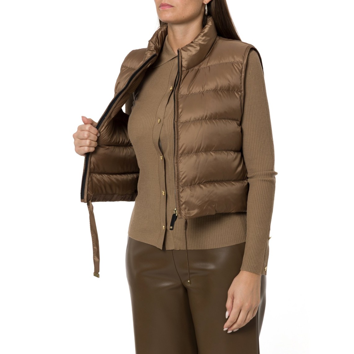 Gilet imbottito crop in tela antigoccia Mtcfavilla Max Mara The Cube