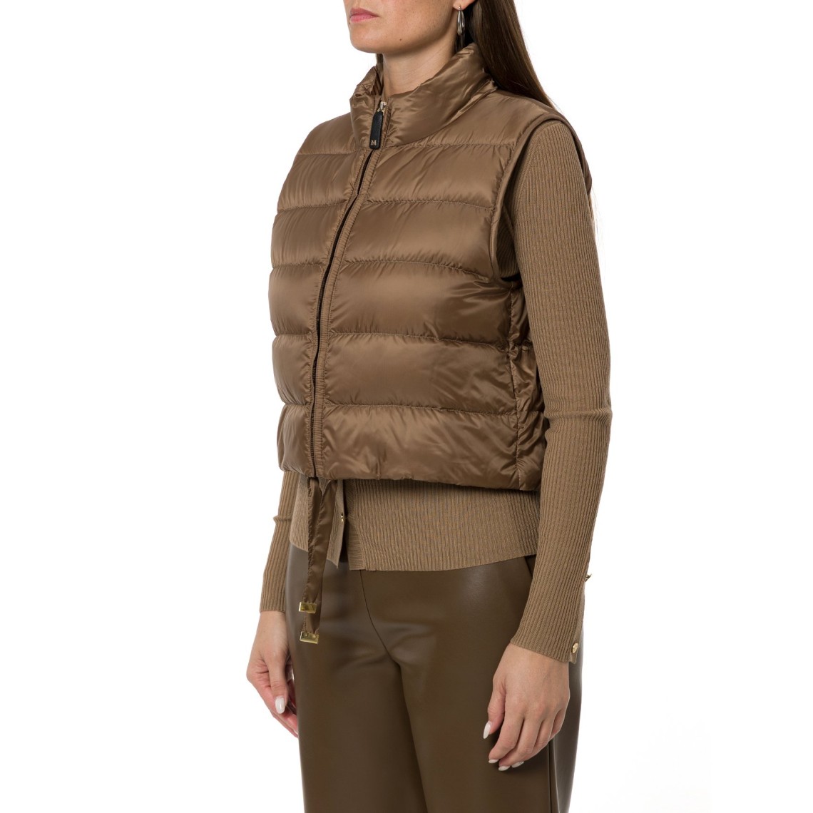 Gilet imbottito crop in tela antigoccia Mtcfavilla Max Mara The Cube