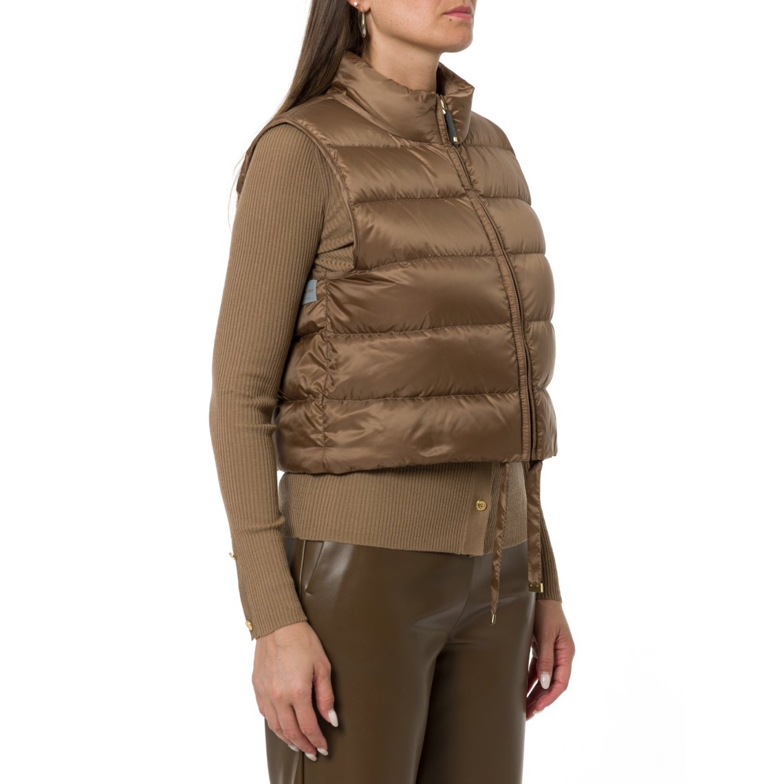 Gilet imbottito crop in tela antigoccia Mtcfavilla Max Mara The Cube