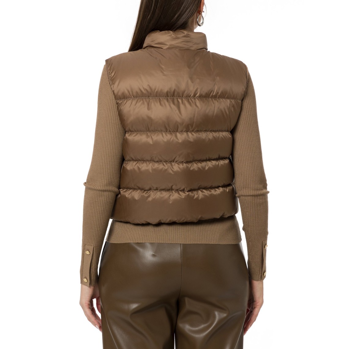Gilet imbottito crop in tela antigoccia Mtcfavilla Max Mara The Cube