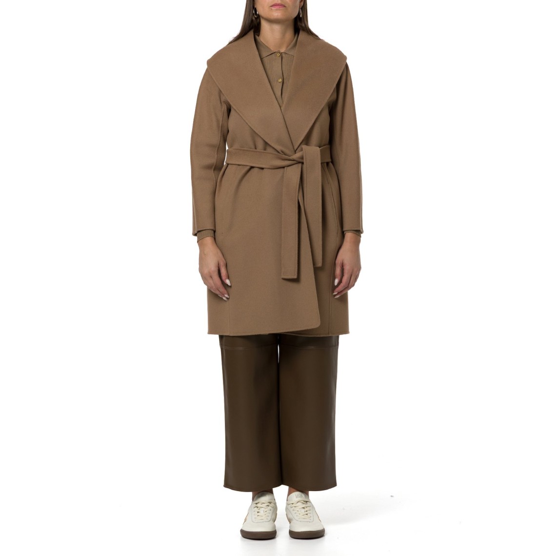 Cappotto a vestaglia in lana double Messi 'S Max Mara