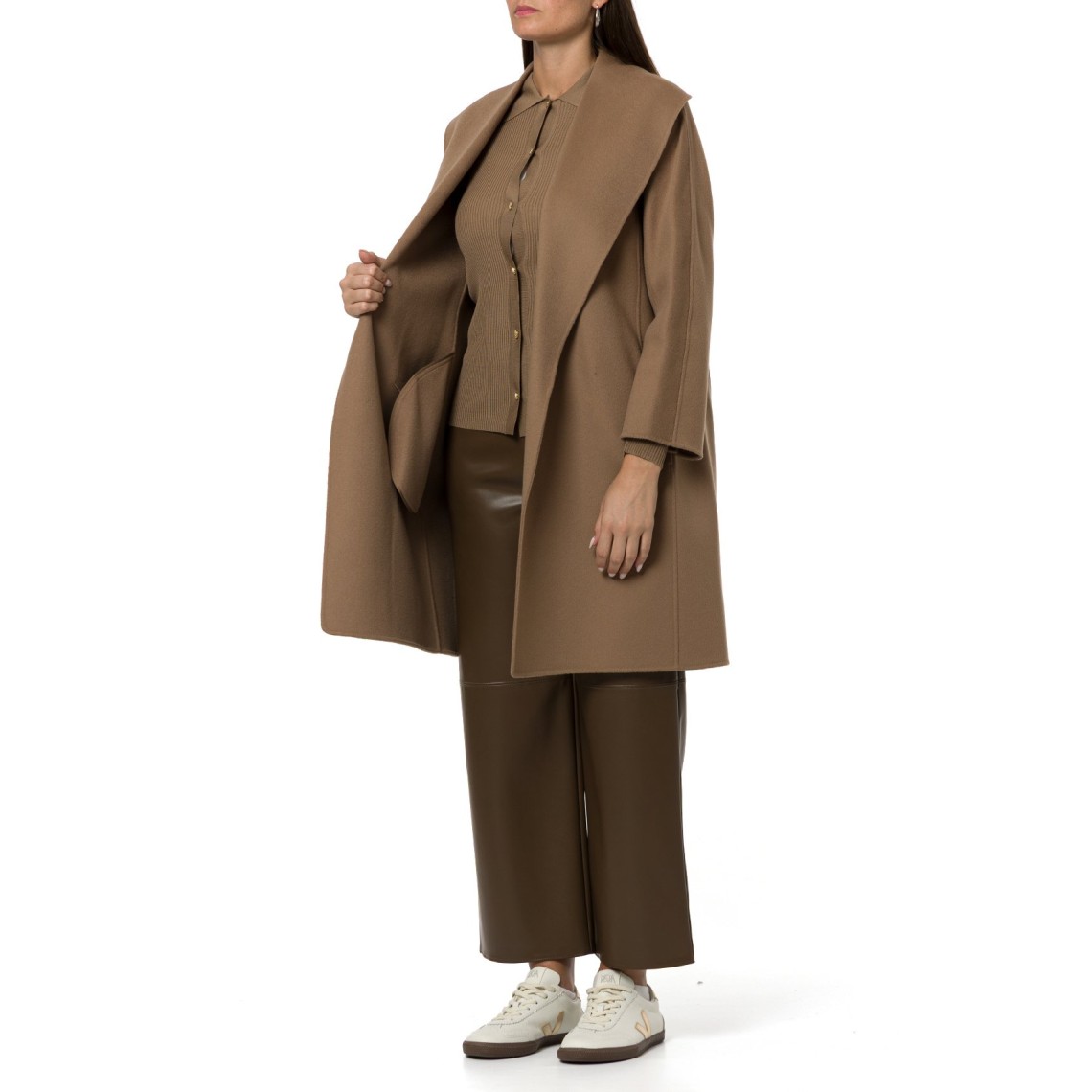 Cappotto a vestaglia in lana double Messi 'S Max Mara