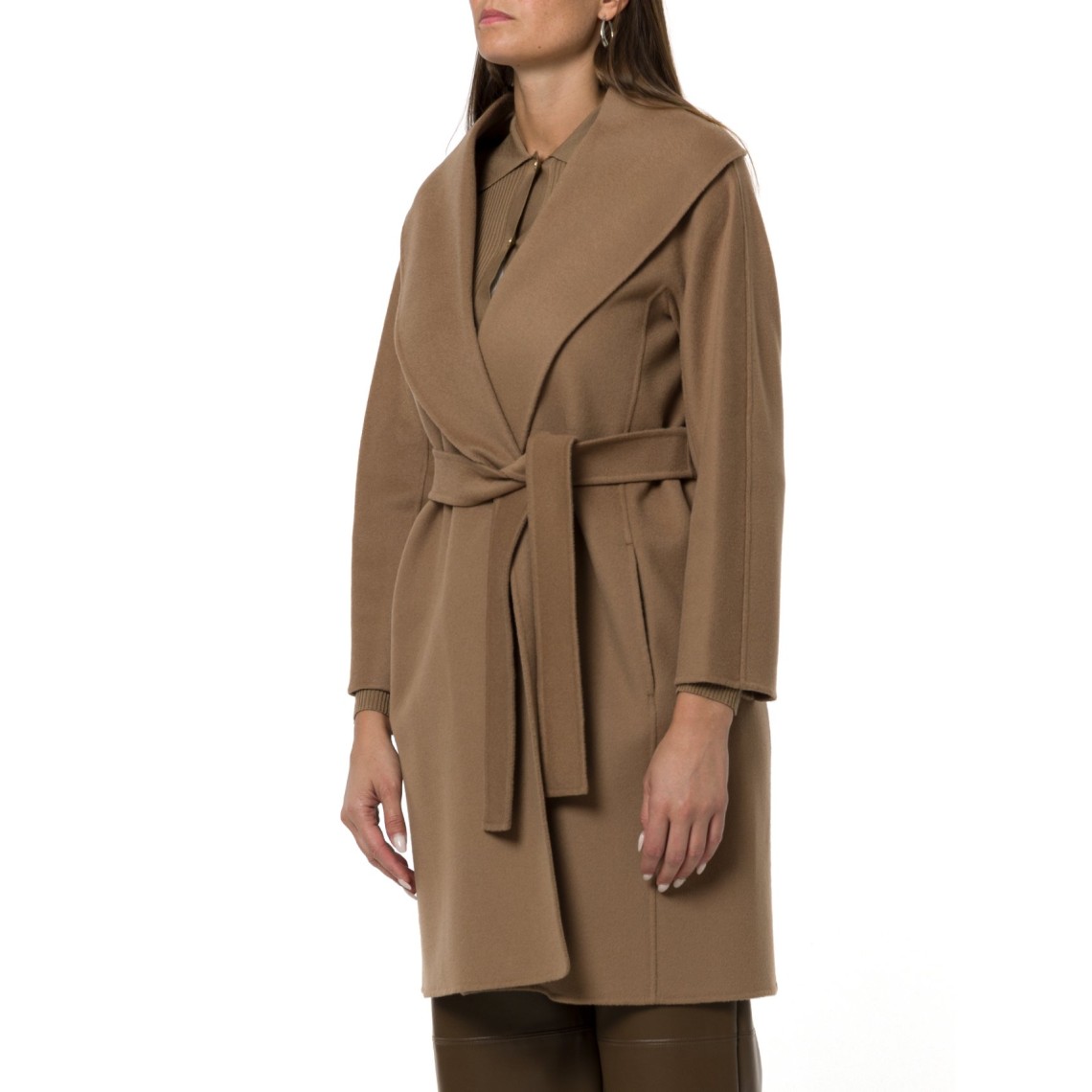 Cappotto a vestaglia in lana double Messi 'S Max Mara