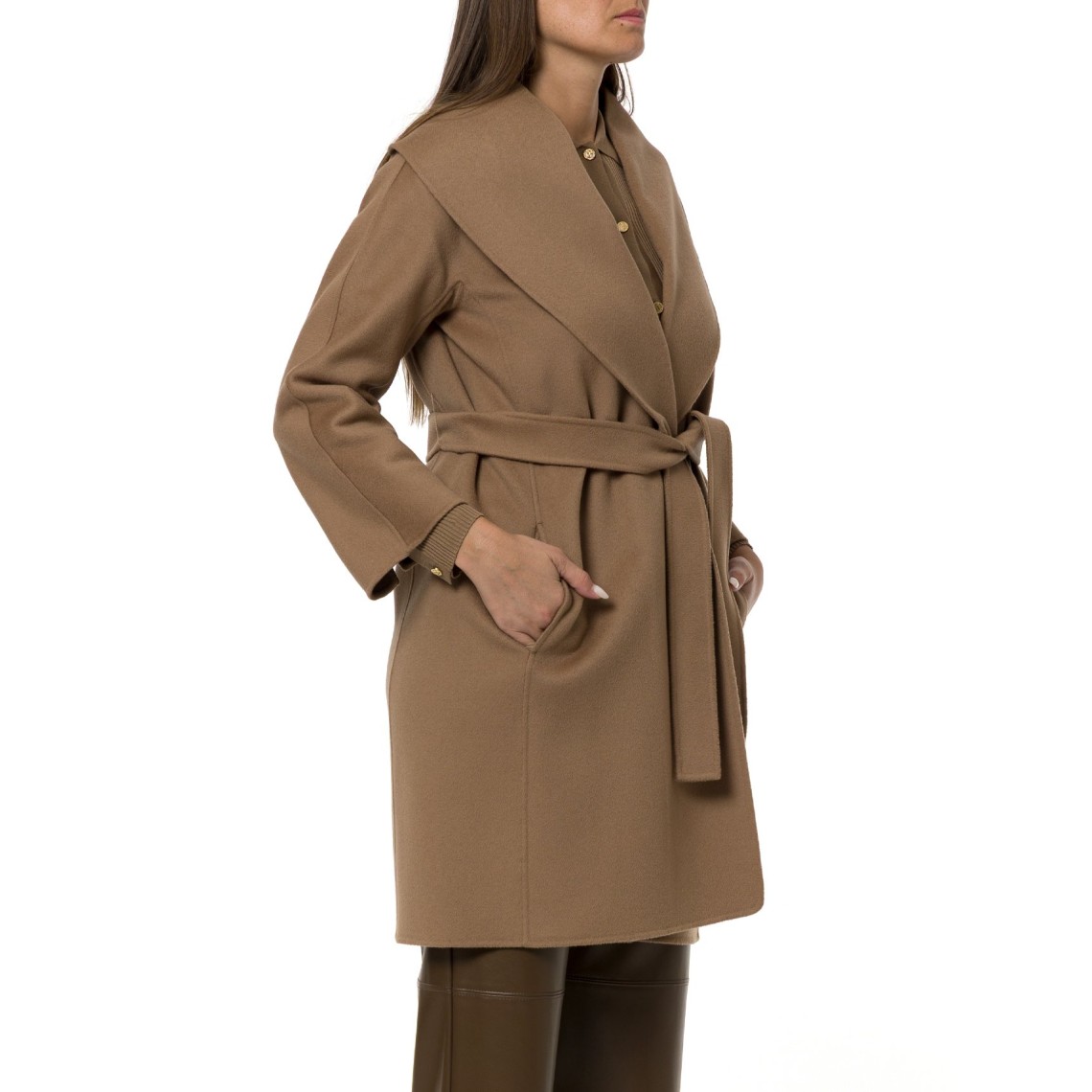 Cappotto a vestaglia in lana double Messi 'S Max Mara