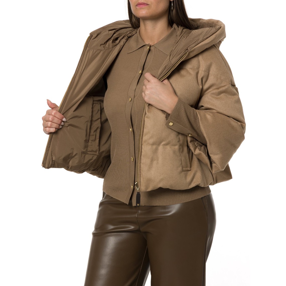 Imbottito a cappa in cammello Mtcpam Max Mara The Cube