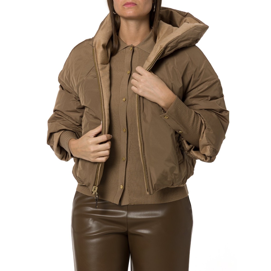 Imbottito a cappa in cammello Mtcpam Max Mara The Cube