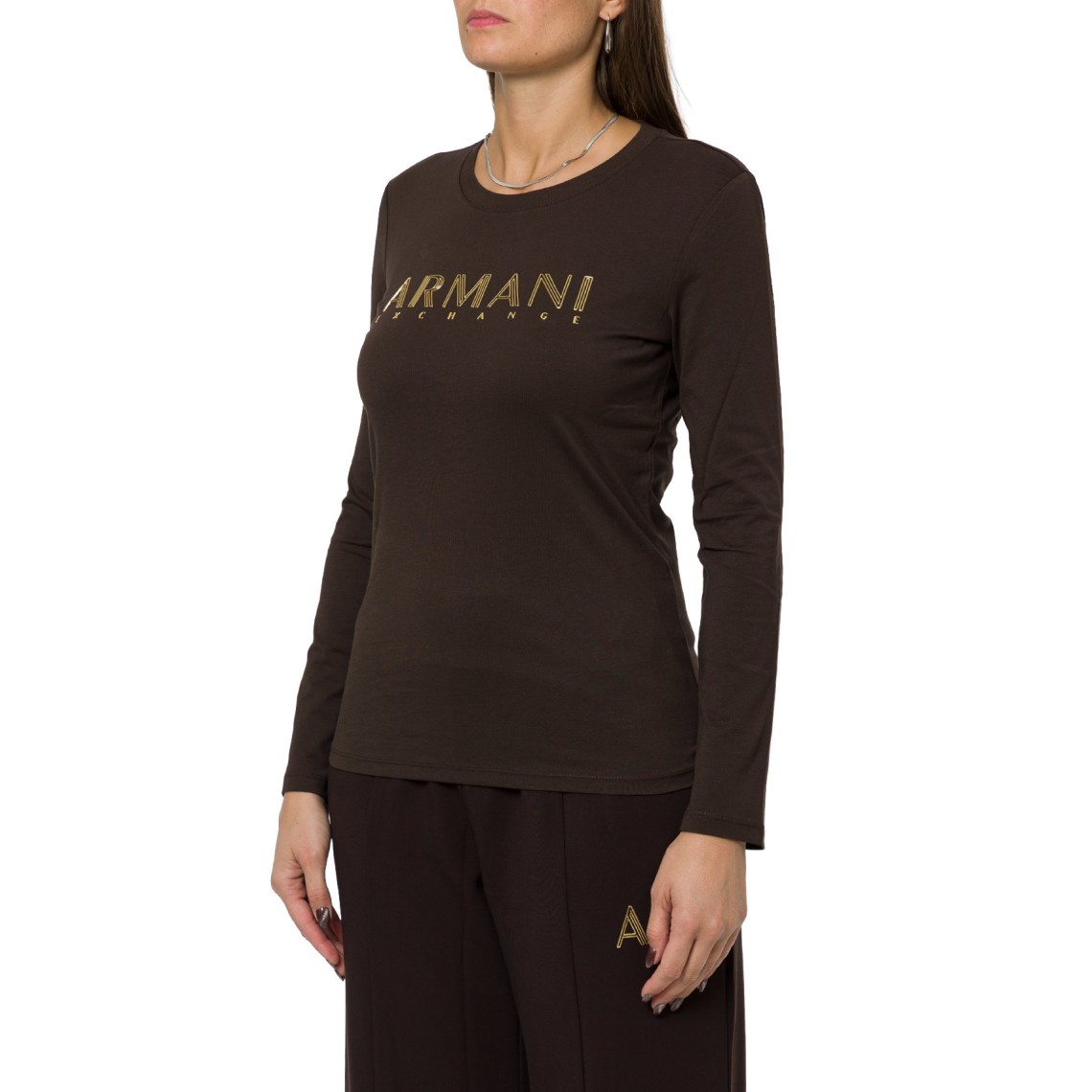 T-shirt a manica lunga Armani Exchange