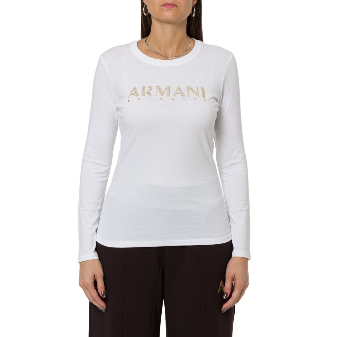 T-shirt a manica lunga Armani Exchange