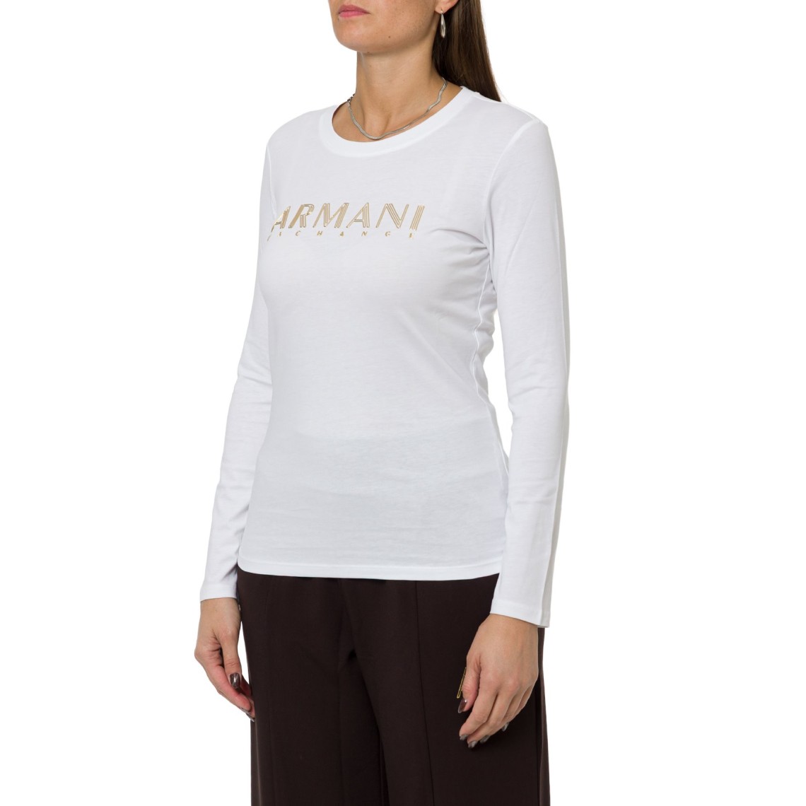 T-shirt a manica lunga Armani Exchange