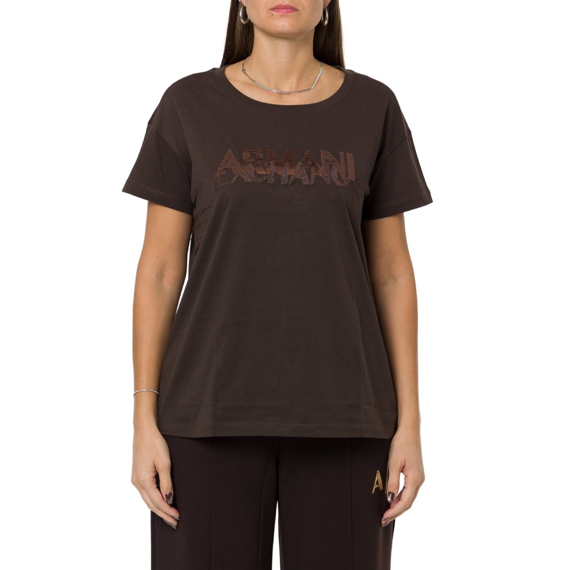 T-shirt over in jersey Armani Exchange