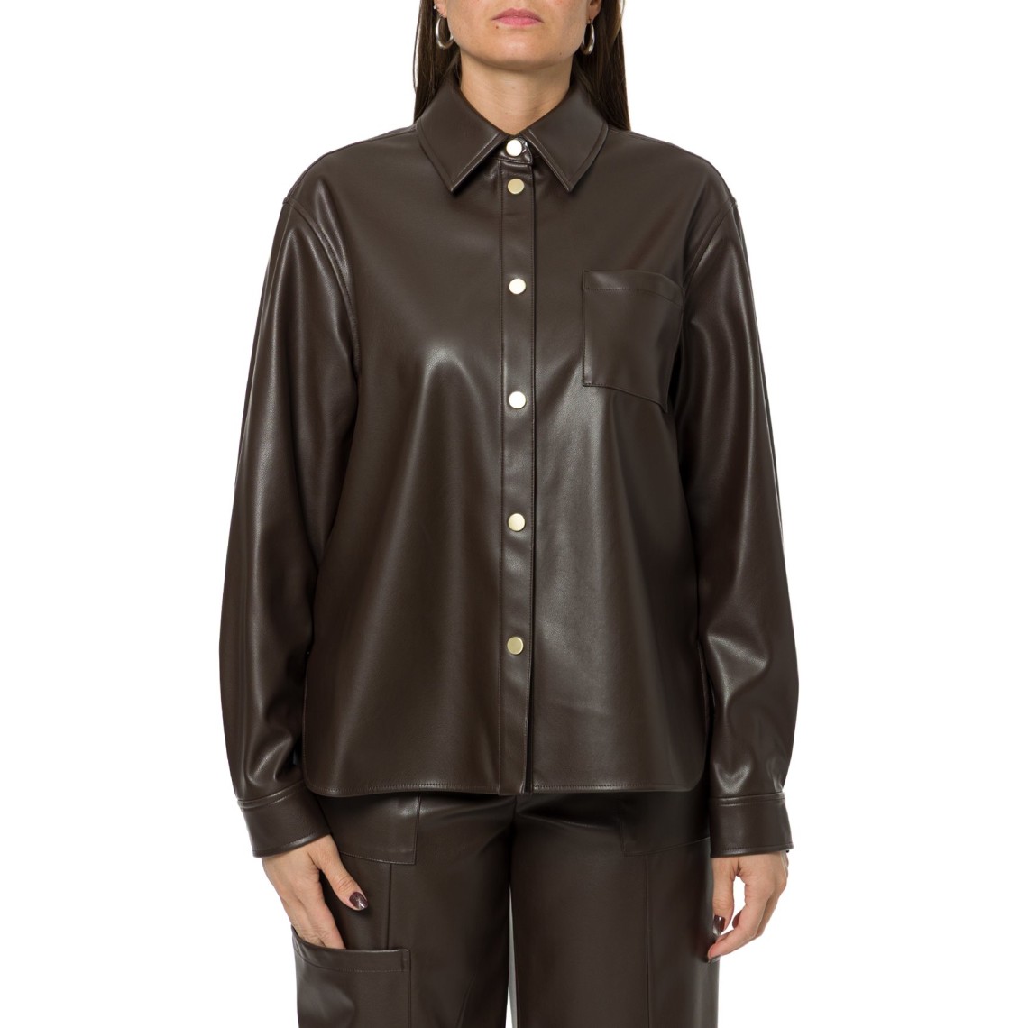 Overshirt in similpelle Armani Exchange