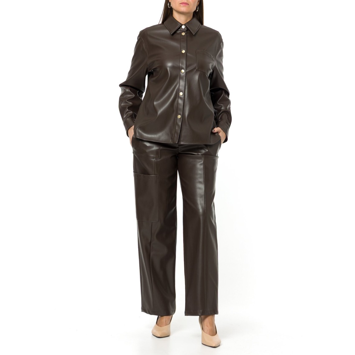 Overshirt in similpelle Armani Exchange