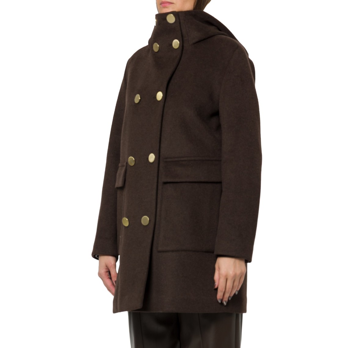 Caban regular misto lana Armani Exchange
