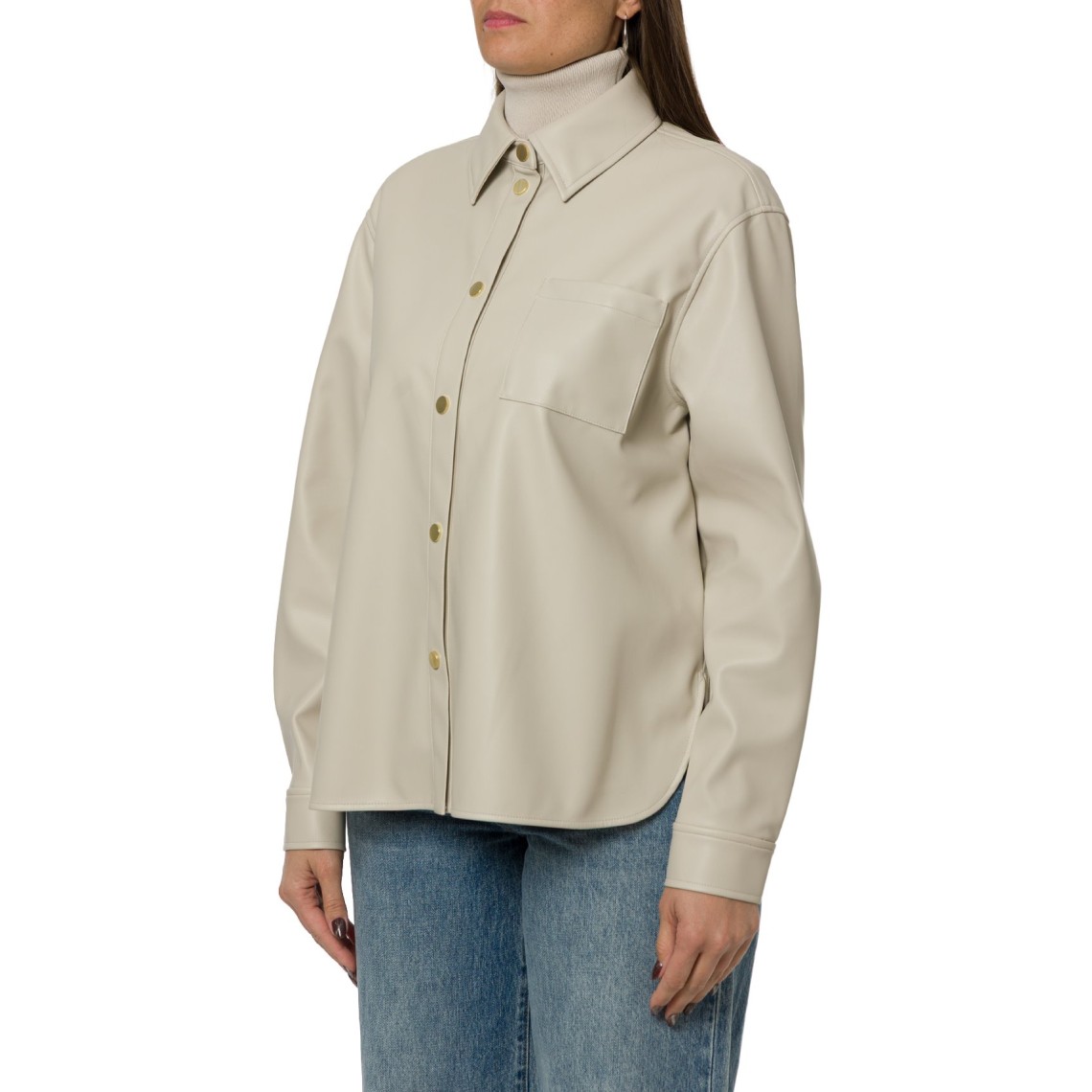 Overshirt in similpelle Armani Exchange