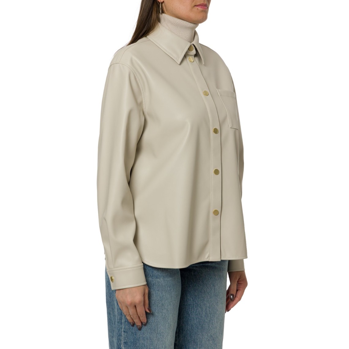 Overshirt in similpelle Armani Exchange