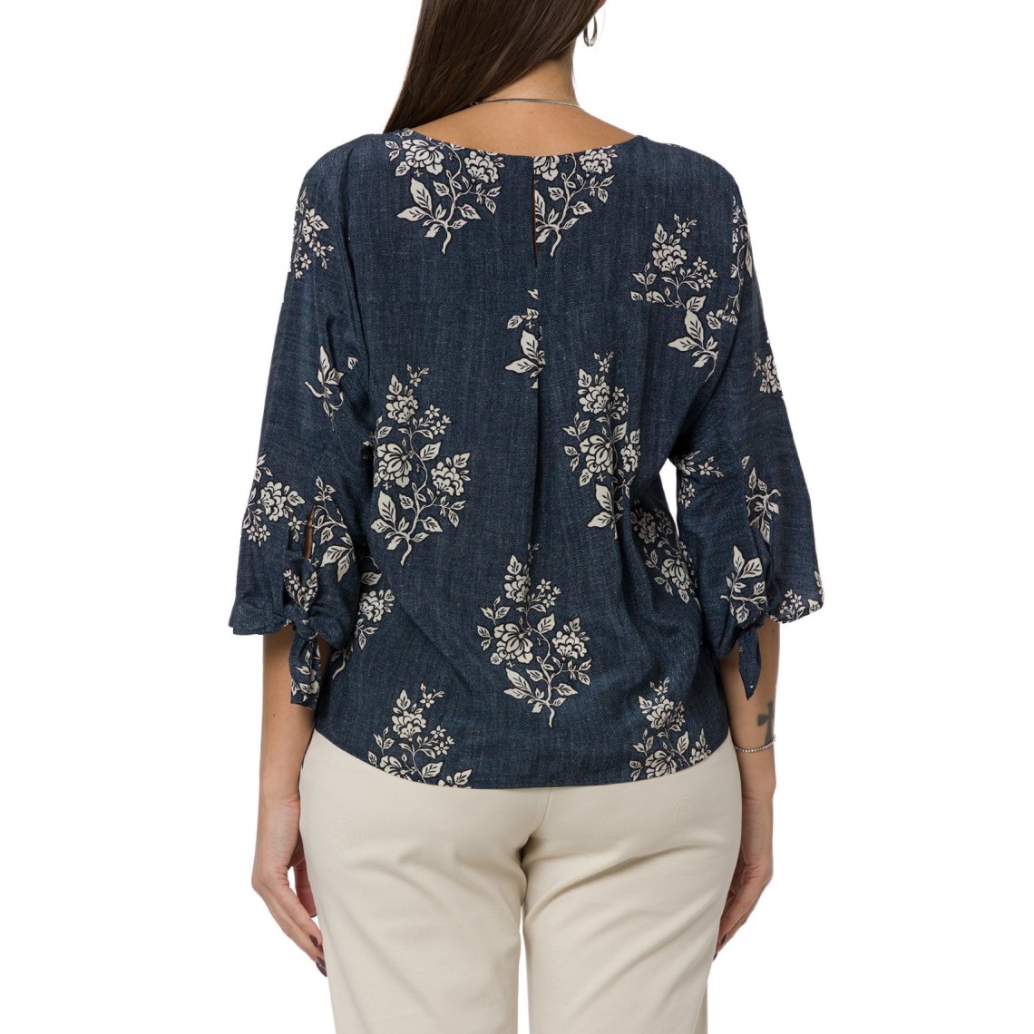 Blusa in crêpe de Chine di seta stampata Wkdadone Weekend Max Mara