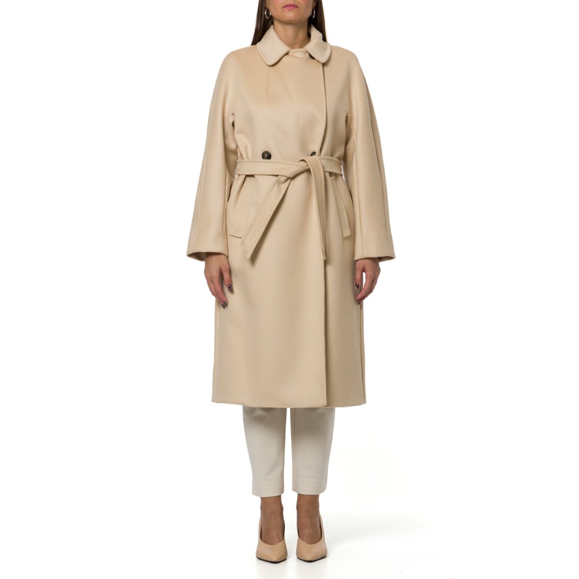 Cappotto doppiopetto in lana Wkdresina Weekend Max Mara