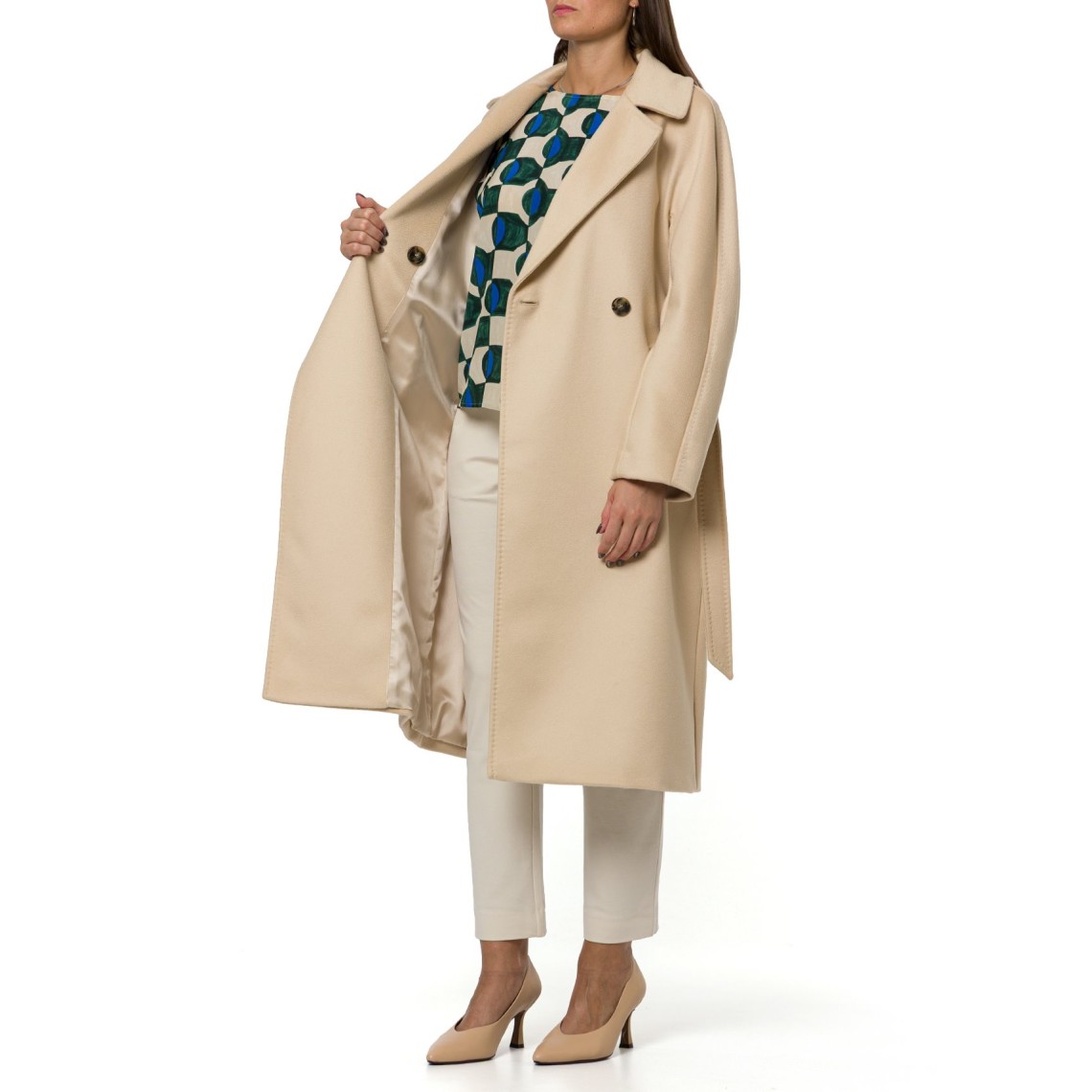 Cappotto doppiopetto in lana Wkdresina Weekend Max Mara