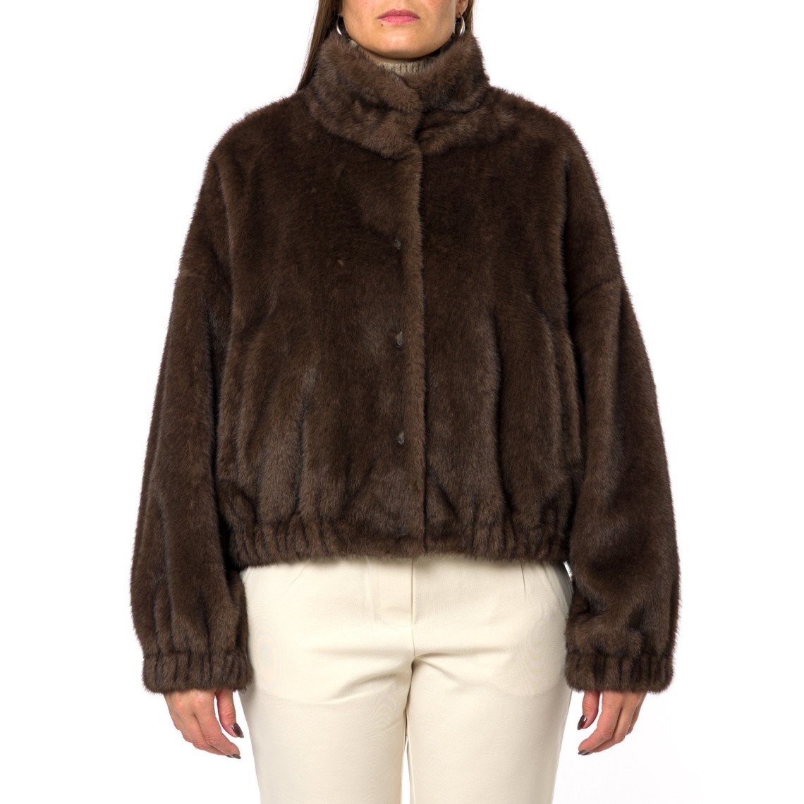 Giacca corta dalla texture soffice Wkdanemone Weekend Max Mara